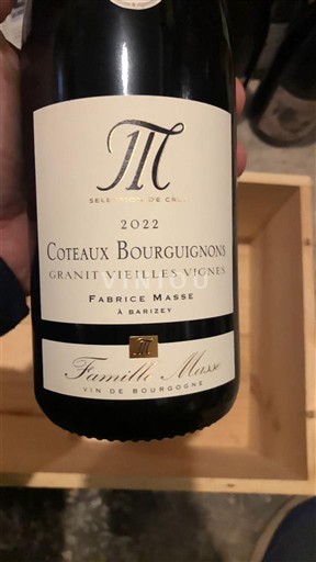 Borgoña Coteaux de Borgoña Fabrice Massé Granit Vieilles Vignes 2022