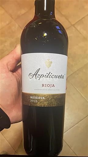 La Rioja Rioja Azpilicueta Reserva 2015