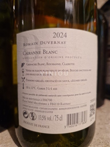 Rona dolina Cairanne Romain Duvernay 2024