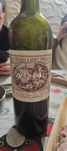 Bordeaux Saint-Émilion Grand Cru Grand Cru Château Cadet-Piola 2008