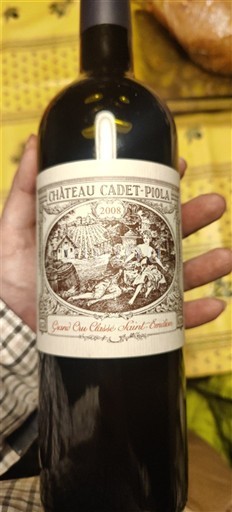 Burdeos Saint-Émilion Gran Cru Grand Cru Château Cadet-Piola 2008