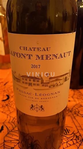 Bordeaux Pessac-Léognan Château Lafont Menaut 2017