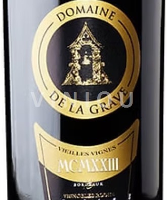 Bordeaux Domaine La Grave Vieilles Vignes Bordeaux 2019