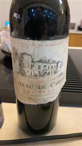 Burdeos Fronsac Château Carles 1989