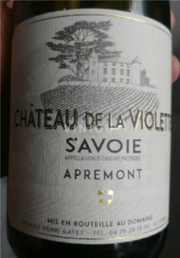 Savoie và Bugey Apremont Château La Violette Apremont 2020