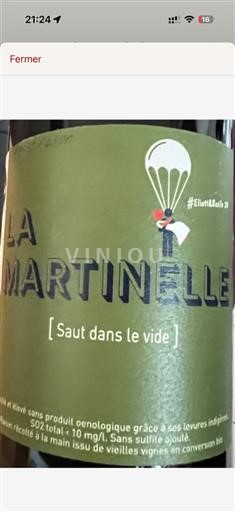 Vallée du Rhône Côtes-du-rhône-villages La Martinelle Saut dans le vide 2020