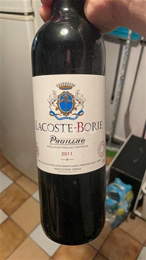 Bordeaux Pauillac Lacoste-Borie 2011