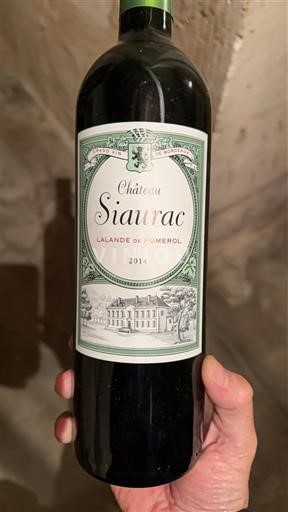 Bordeaux Lalande-de-pomerol Siaurac 2014