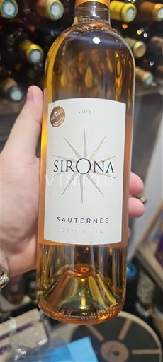 Bordeaux Sauternes Sirona 2015