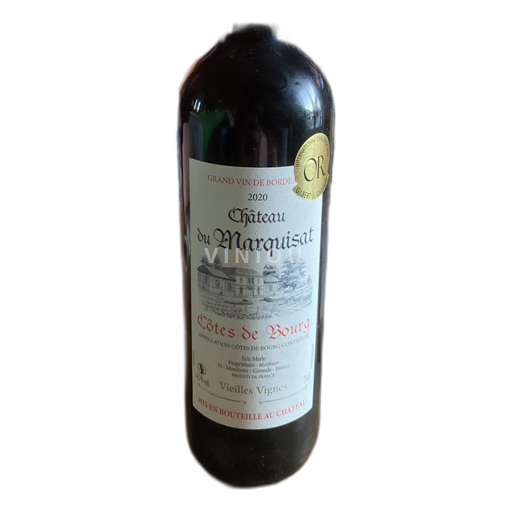 Bordeaux Côtes-de-Bourg Château du Marquisat Vieilles Vignes 2020