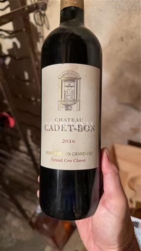Bordeaux Saint-Émilion Grand Cru Grand Cru Classé Château Cadet-Bon 2016