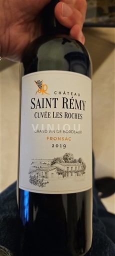 Bordeaux Fronsac Château Saint Rémy Les Roches 2019