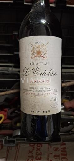 Bordéus Château L'Ortolan 2005