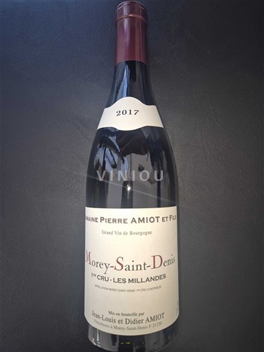 Burgundy Morey-Saint-Denis Premier Cru Domaine Pierre Amiot et Fils Les Millandes 2017