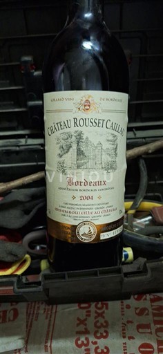 Bordeaux Château Rousset Caillau 2004