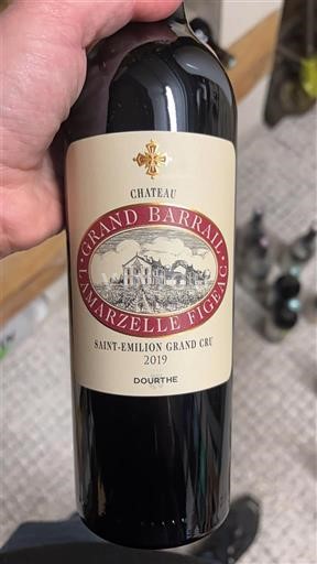 Bordeaux Saint-Émilion Grand Cru Grand Cru Château Grand Barrail Lamarzelle Figeac 2019