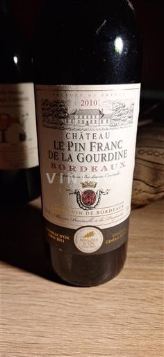 Bordéus Château Le Pin Franc De La Gourdière 2010