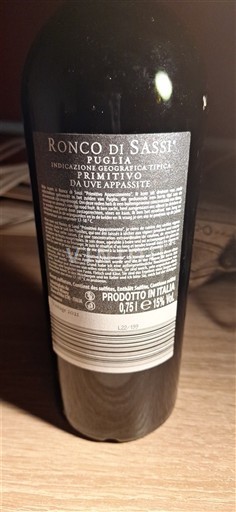 Puglia Không được chỉ định Ronco di Sassi Không niên vụ