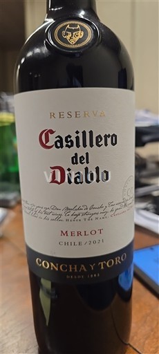 Dolina Maipo Osrednji Maipo Concha y Toro Casillero del Diablo Reserva 2021