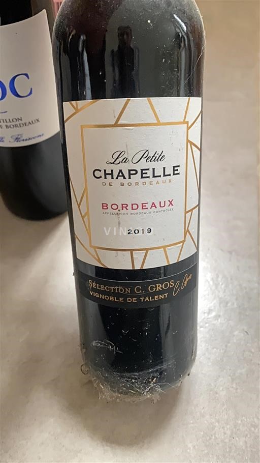 Bordeaux La Petite Chapelle de Bordeaux Sélection C. Gros 2019