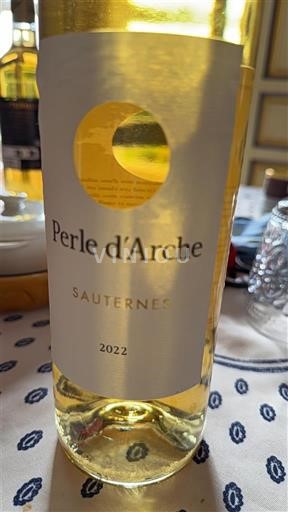 Burdeos Sauternes Château Arche Perle d'Arche 2022
