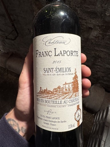Bordeaux Saint-Émilion Château Franc Laporte 2015