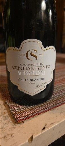 Champagne Champagner Cristian Senez Carte Blanche Ohne Jahrgang