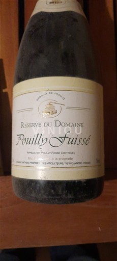 Burgundsko Pouilly-fuissé Domaine Réserve du 1995