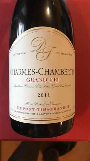 Burgundi Charmes-chambertin Grand Cru Dupont-Tisserandot 2011