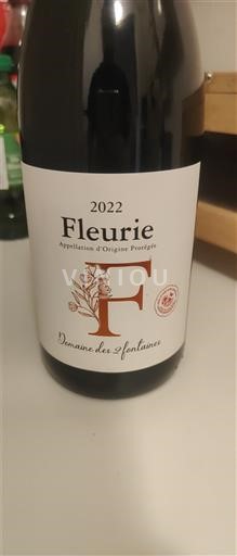 Beaujolais Fleurie Domaine Des Fontaines 2022