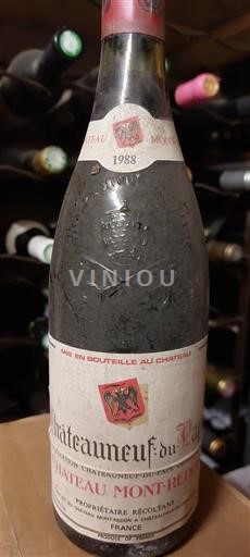 Rhônedalen Châteauneuf-du-Pape Château Mont-Redon 1988