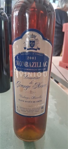 Südwestfrankreich Monbazillac Domaine Grange Neuve 2001