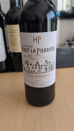 Bordeaux Castillon-côtes-de-bordeaux Château Haut la Pierrière 2020