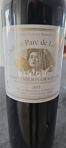 Bordeaux Saint-Émilion Grand Cru Grand Cru Château Parc de Leyrat 2015