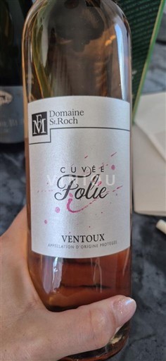 Thung lũng Rhône Ventoux Domaine St Roch Folie Không niên vụ