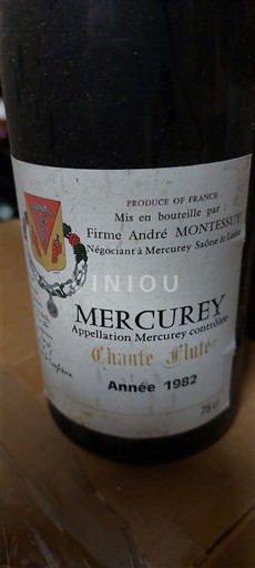 Borgoña Mercurey Firme André Montesuy Chante Flute 1982