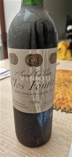 Bordeaux Saint-Émilion Grand Cru Premier Grand Cru Classé Clos Fourtet 1989