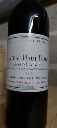 Burdeos Pessac-Léognan Grand Cru Château Haut-Bailly 1995
