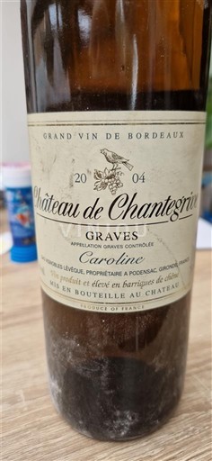 Bordeaux Graves Château Chantegrive Caroline 2004