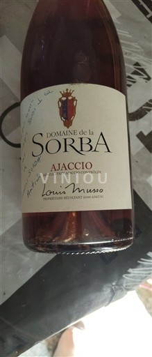Korsika Ajaccio Domaine La Sorba 2016