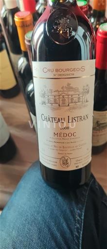 Bordeaux Médoc Cru Bourgeois Château Listran 2008