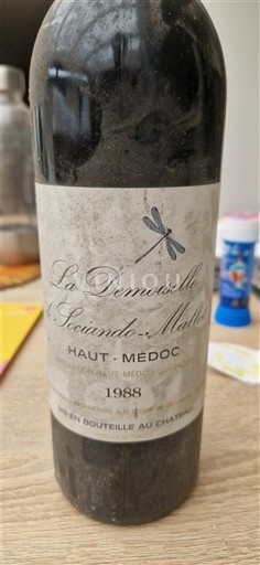 Bordeaux Haut-Médoc Château Sociando-Mallet La Demoiselle de Sociando-Mallet 1988