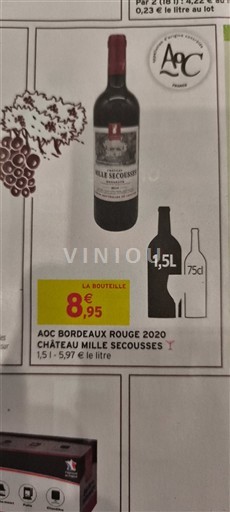Bordeaux Château Mille Secousses 2020