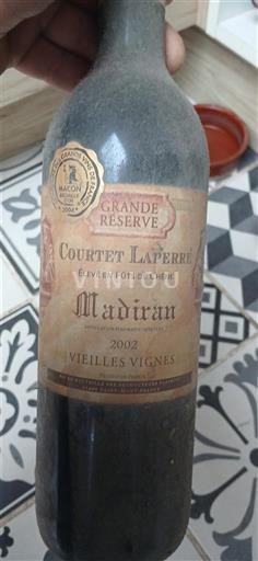 Jihozápad Madiran Courtet Laperère Grande Réserve Vieilles Vignes 2002