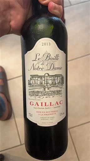 Sydväst Gaillac Le Bailli de Notre Dame 2013