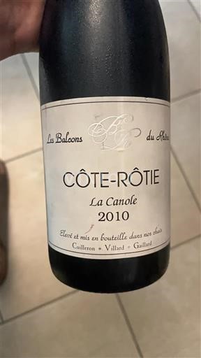 Rona dolina Côte-rôtie Les Balcons du Rhône La Canole 2010