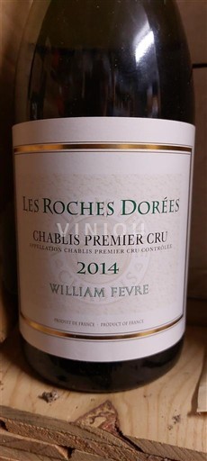 Burgundi Chablis Premier Cru William Fevre Les Roches Dorées 2014