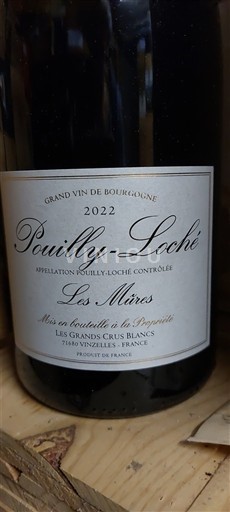 Bourgogne Pouilly-loché Les Grands Crus Blancs Les Mûres 2022