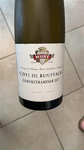 Alsace Muré Côte de Rouffach Gewurztraminer 2017
