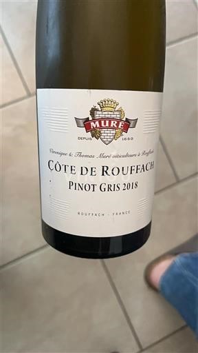 Alsace Pinot Grigio Muré Côte de Rouffach 2018